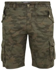 D555 Woobridge Camo Cotton Cargo Shorts