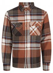 Jack & Jones Darren Flannel Overshirt marrón