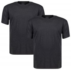 Adamo 129420 Camiseta pack de 2 Gris oscuro jaspeado