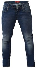 D555 Ambrose Tapered Fit Stretch Jeans Dark Blue TALL SIZES