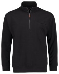Adamo 159305 Sudadera con cuello alto y cremallera Negro