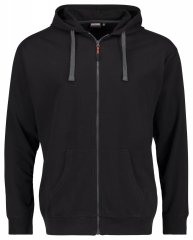 Adamo 159306 Sudadera con capucha y cremallera Negro