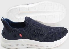 D555 Blyth 2 Kingsize Hands Free Shoes With Knitted Top Navy