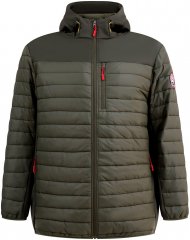 D555 Northfield Chaqueta hybrid softshell con capucha caqui