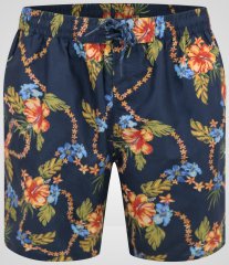 D555 Dawson AO Bañador con Estampado Hawaiano Azul Marino