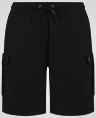 D555 Robinson 1 Pantalones Cortos Cargo de Felpa con Cintura Elástica Negros