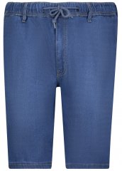 Adamo 199110 Pantalón corto vaquero con cintura elástica Azul medio