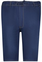 Adamo 199110 Pantalón corto vaquero con cintura elástica Azul marino