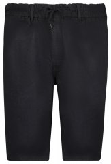 Adamo 199110 Pantalón corto vaquero con cintura elástica Negro