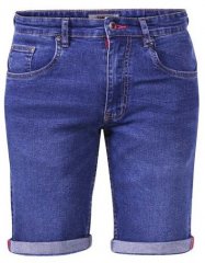 D555 Davidson Blue Stretch Denim Shorts