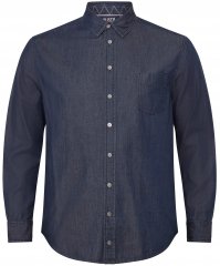 North Latitude 53139 camisa denim azul