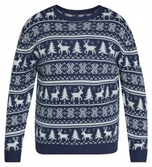 North Latitude 63144 Fjell Reindeer Knit Azul marino