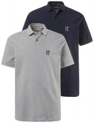 JP1880 704317 Polo pack de 2 Azul marino/Gris jaspeado