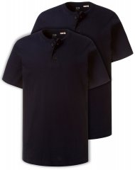 JP1880 708420 Camiseta Henley pack de 2 Azul marino