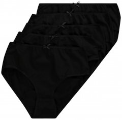 Ulla Popken 710201 Bragas pack de 5 Negro