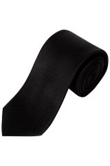 JP1880 711267 Corbata de seda extralarga Negro