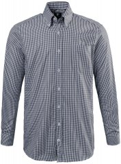 JP1880 722859 Camisa de cuadros vichy de manga larga Negro