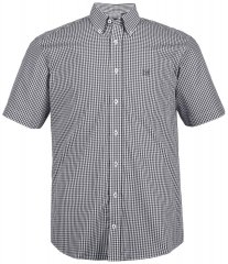 JP1880 722860 Camisa de cuadros vichy de manga corta Negro