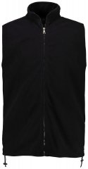 JP1880 723305 Chaleco polar con cuello alto Negro