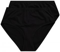 Ulla Popken 723498 Bragas pack de 2 Negro