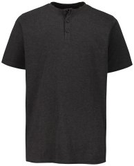 JP1880 726695 Camiseta Henley Gris oscuro
