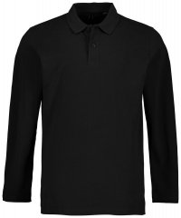 JP1880 799230 Polo de manga larga Negro