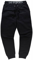 Jay-Pi 804175 Pantalón de chándal de corte ajustado con bolsillos laterales Negro