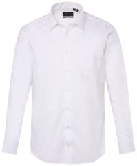 JP1880 804890 Camisa de vestir sin plancha manga larga Blanco TALL