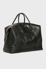 JP1880 810787 Bolsa de viaje en piel de napa ovina Negro