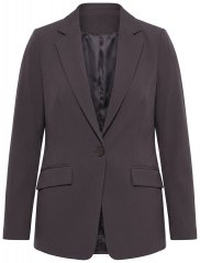 Ulla Popken 811944 Blazer clásico Marrón caoba
