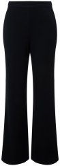 Ulla Popken 813306 Pantalón de traje ancho con cintura elástica Azul marino