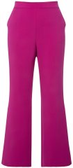 Ulla Popken 813306 Pantalón de traje ancho con cintura elástica Magenta