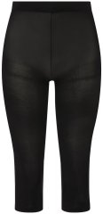 Ulla Popken 815580 Leggings de media 3/4 con protección de muslos 80 den Negro