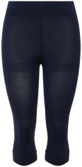 Ulla Popken 815580 Leggings de media 3/4 con protección de muslos 80 den Azul marino