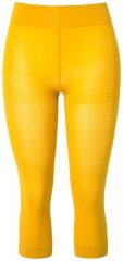 Ulla Popken 815580 Leggings de media 3/4 con protección de muslos 80 den Amarillo mostaza
