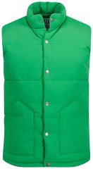 JP1880 818980 Chaleco acolchado en mezcla de algodón Verde claro