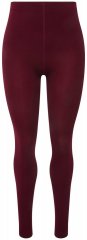 Ulla Popken 819652 Leggings de media con efecto térmico Burdeos