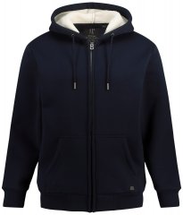JP1880 820464 Chaqueta con capucha y forro teddy Azul marino