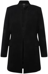 Ulla Popken 823318 Blazer con cuello alto Negro