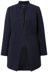 Ulla Popken 823318 Blazer con cuello alto Azul marino