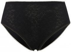 Ulla Popken 825790 Bragas de flores con encaje Negro