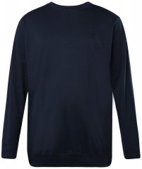 JP1880 827128 Camiseta de manga larga con corte para barriga Azul marino
