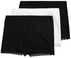 Ulla Popken 827286 Bóxer pack de 3 Negro