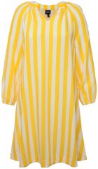 Ulla Popken 827653 Vestido de rayas Amarillo