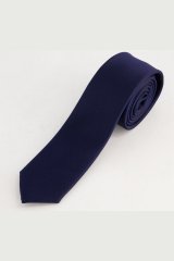 JP1880 828309 Corbata de seda extralarga Azul marino