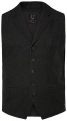 JP1880 828736 Chaleco de tweed con espalda de punto Negro