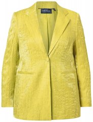 Ulla Popken 830767 Blazer efecto arrugado Verde claro