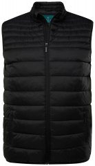 Boston Park 583 Chaleco acolchado con cuello alto Negro