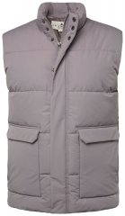 JP1880 831639 Chaleco acolchado en poliéster reciclado Gris oscuro