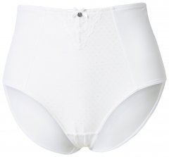 Ulla Popken 834307 Braga moldeadora con encaje Blanco roto